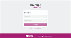 Desktop Screenshot of espacepro-immo.com